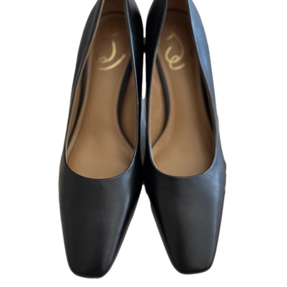 SAM EDELMAN Rika Kitten Heel Black Leather Size 7.5 - Picture 3 of 11